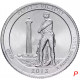 США 25 центов 2013 P год UNC Прекрасная Америка № 17 Международный мемориал мира