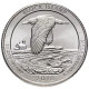 США 25 центов 2018 P год UNC Прекрасная Америка № 45 Национальное убежище дикой природы острова Блок