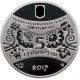 Украина 5 гривен 2017 год Год Петуха PROOF UC# 296 Ag 925