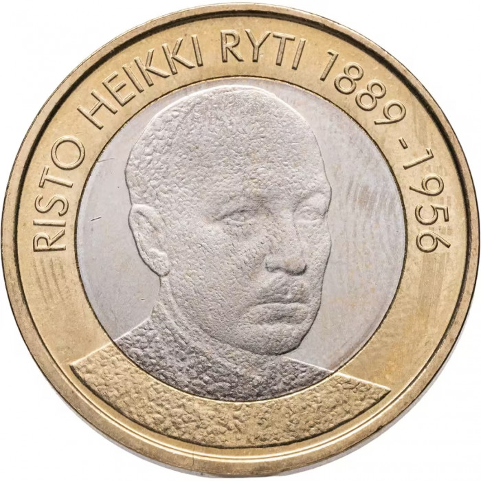 Финляндия 5 евро 2017 год Ристо Рюти (1940-1944) UNC UC# 209