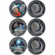Набор серебряных жетонов "Выдающиеся достижения России в космосе", 12 шт СПМД