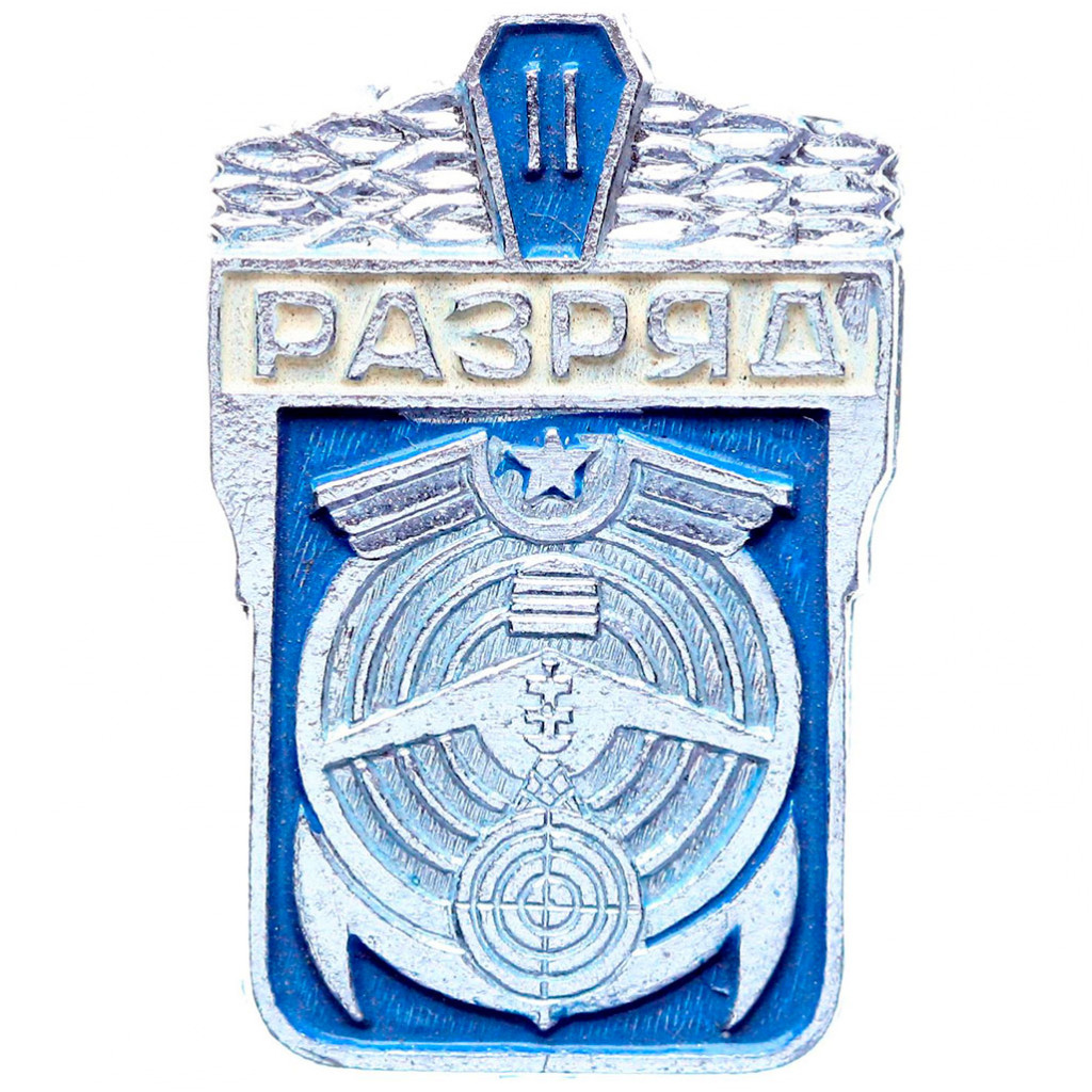 Значок СССР "ДОСААФ СССР", 2 разряд