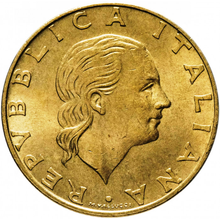 Италия 200 лир 1994 год 180 лет карабинерам KM# 164