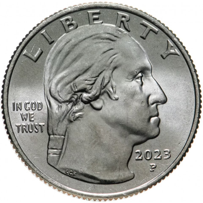 США 25 центов 2023 P год UNC №7 Американские женщины Эдит Канакаоле