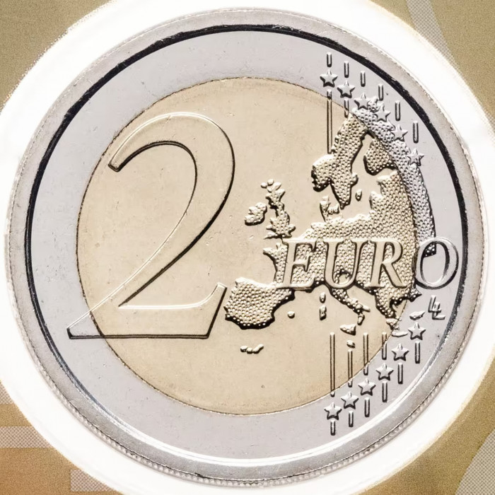 Сан-Марино 2 евро 2023 год 500 лет со дня смерти Пьетро Перуджино BUNC UC# 118