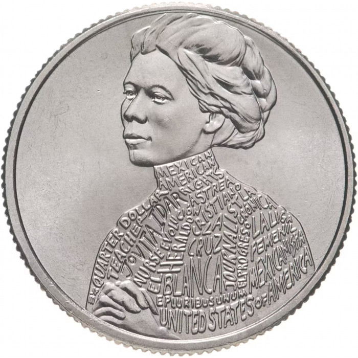 США 25 центов 2023 P год UNC №9 Американские женщины Джовита Идар