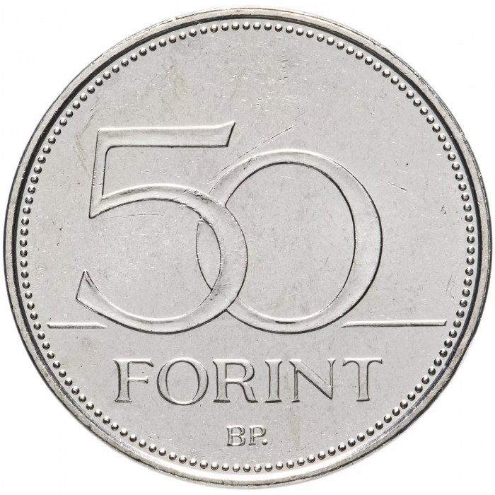 Венгрия 50 форинтов 2016 год 70 лет форинту UNC KM# 897