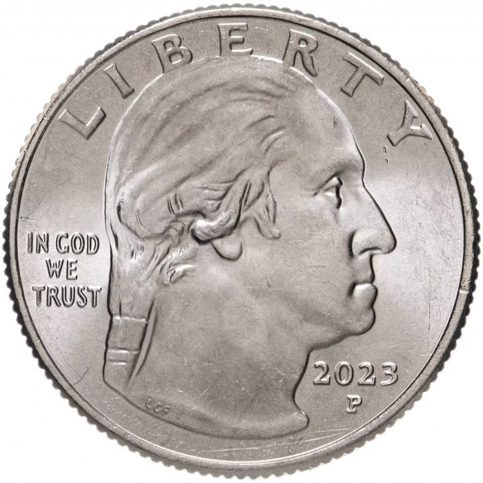 США 25 центов 2023 P год UNC №10 Американские женщины Мария Толчиф