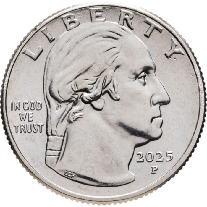 США 25 центов 2025 P год UNC №17 Американские женщины Жюльетта Гордон Лоу