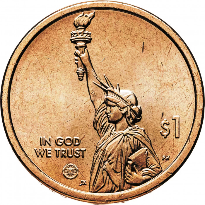 США 1 доллар 2025 D год UNC UC# 429 Мыс Канаверал, Флорида, Американские инновации