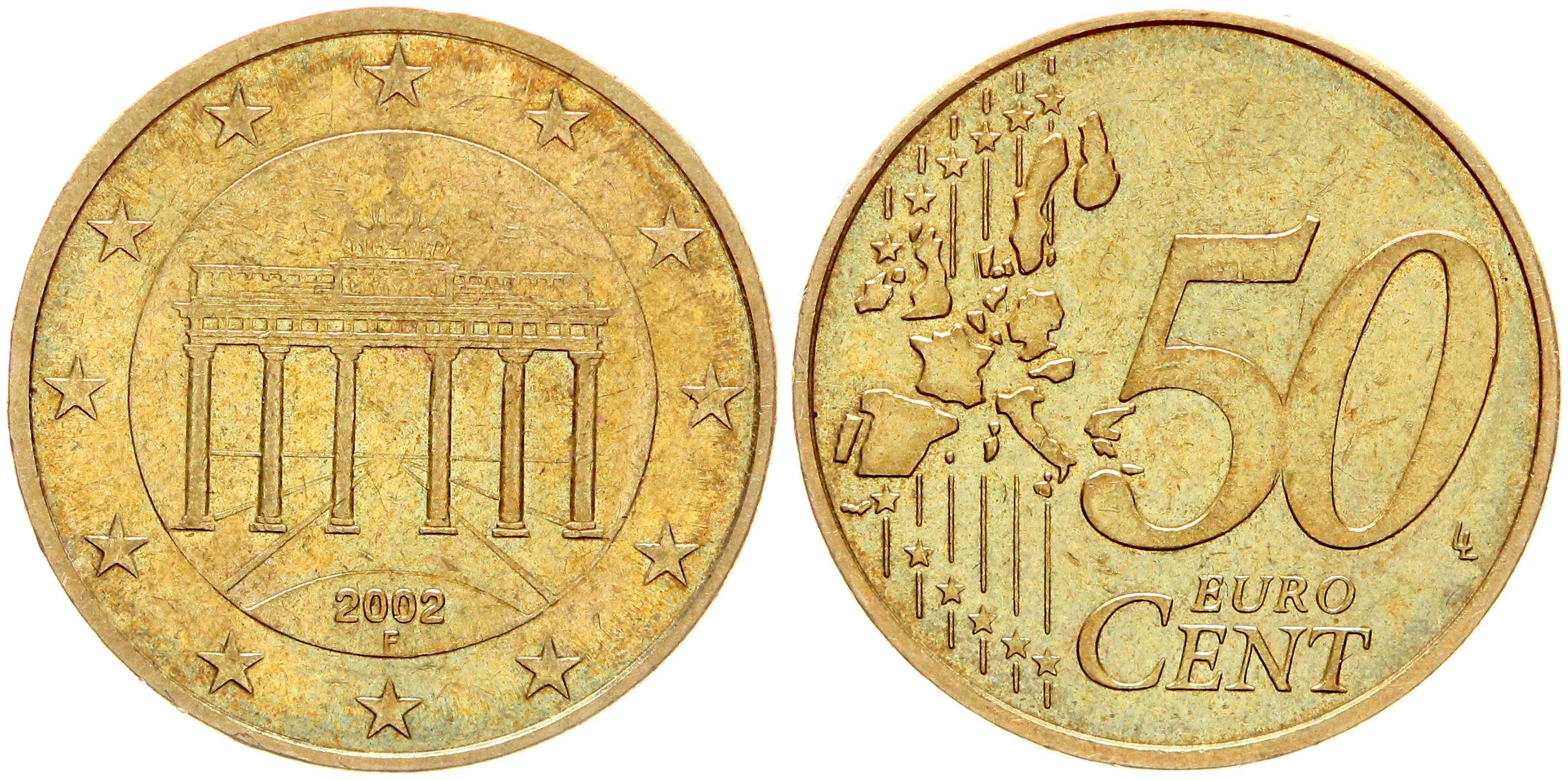 Дизайн цента в каком году. 50 Euro Cent 2008 с арфой.